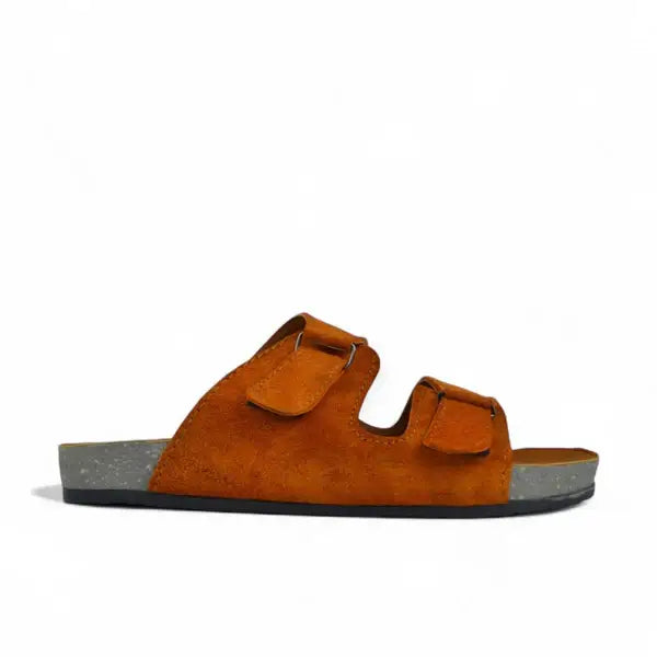 Leazus - Leather SnapLock Sandal - Havana