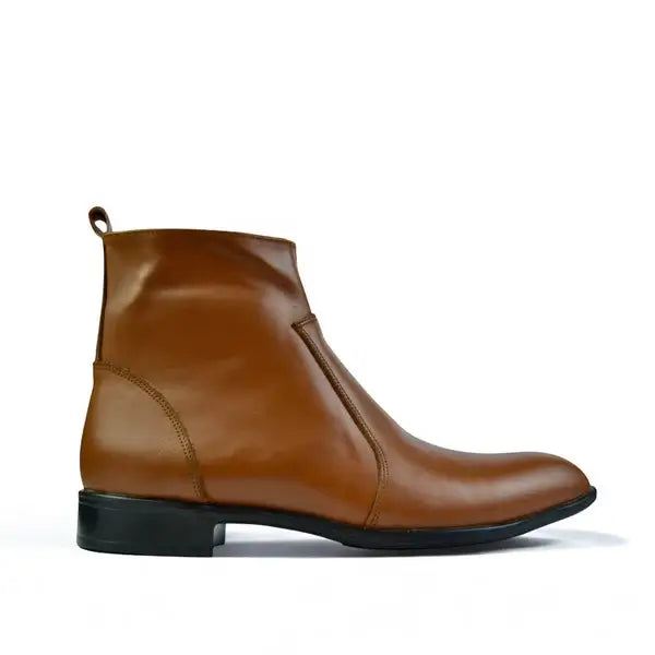 Leazus - Leather Zipper Boot - Zipup Havan