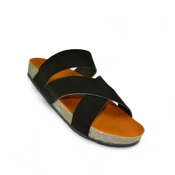 Leazus - Leather SnapXtra Sandal - Black
