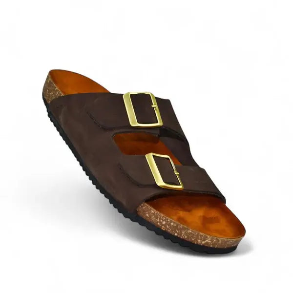 Leazus - Leather SnapDue Sandal - Brown