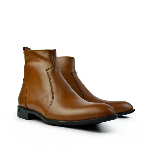 Leazus - Leather Zipper Boot - Zipup Havan