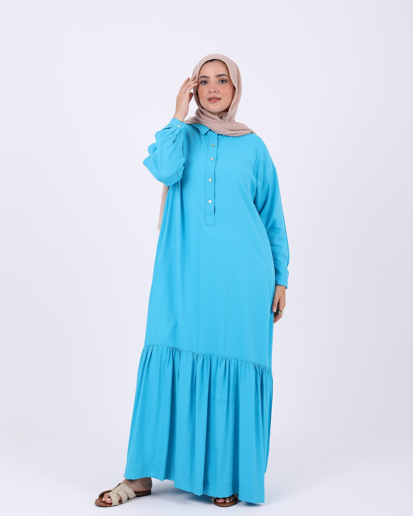 Just for Women - Half Buttons Dress