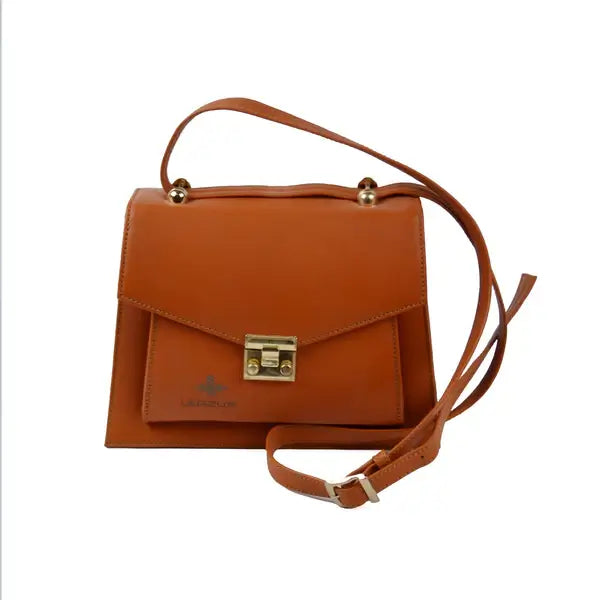 Leazus - Leather bag for women - Normaldy Orange