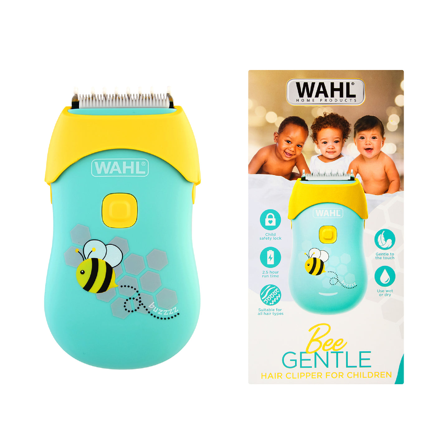 Wahl - Gentle hair clipper designed for kids with low noise operation