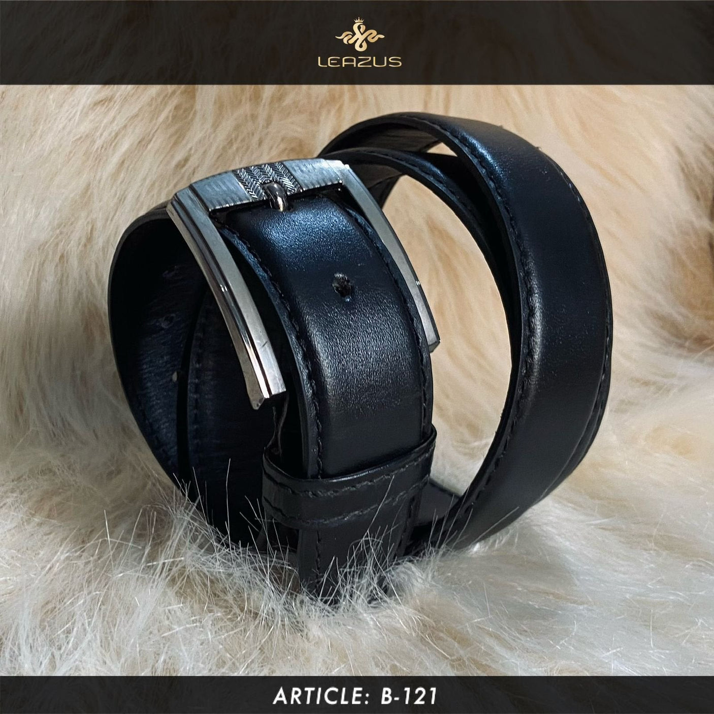 Leazus - leather Classic belt - B-121