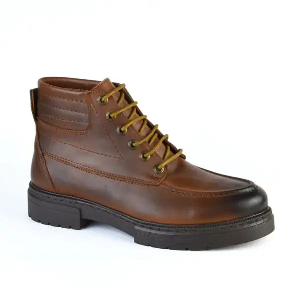 Leazus - Leather Bold Halfboot - 8000 MIX HAVAN
