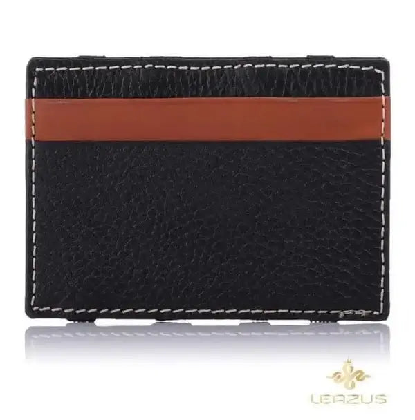 Leazus - Leather wallet - magic black