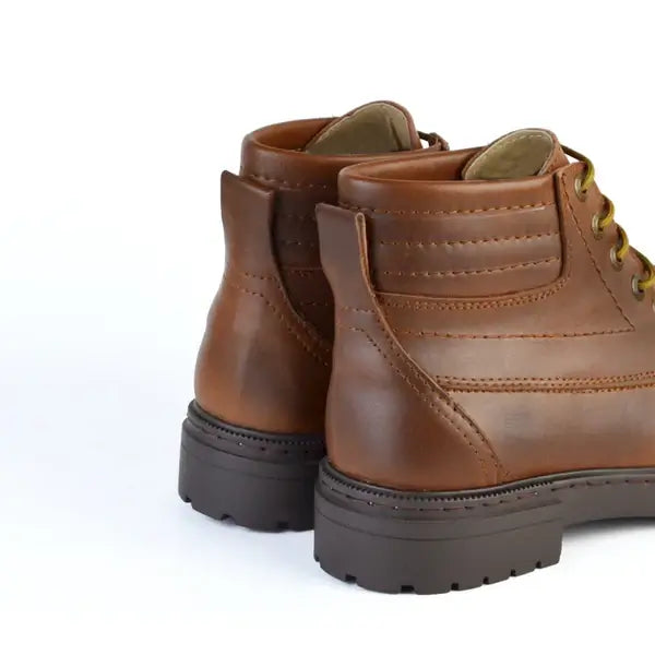 Leazus - Leather Bold Halfboot - 8000 MIX HAVAN