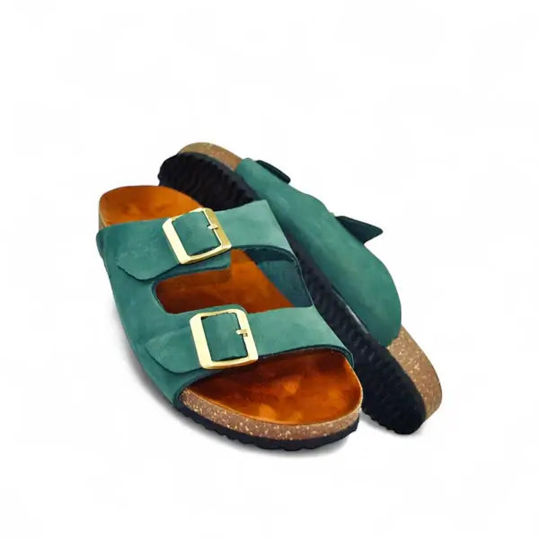 Leazus - Leather SnapDue Sandal - Green