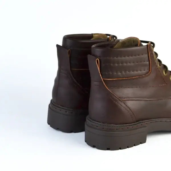 Leazus - Leather Bold Halfboot- 8000 BROWN