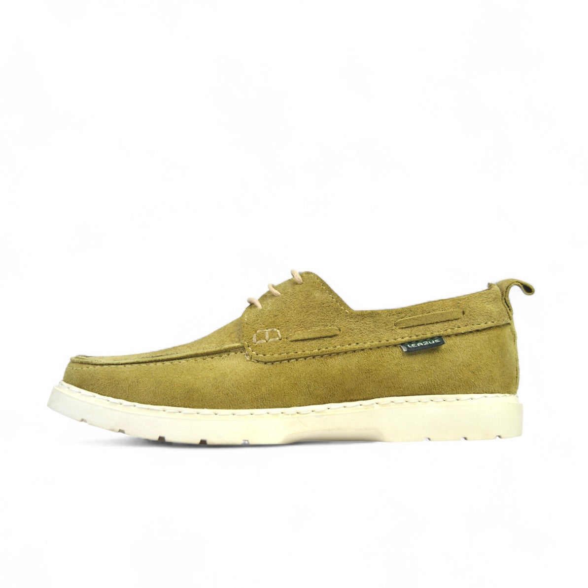 Leazus - Leather Boat Shoes - S-Beige