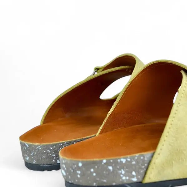 Leazus - Leather SnapLock Sandal - Beige