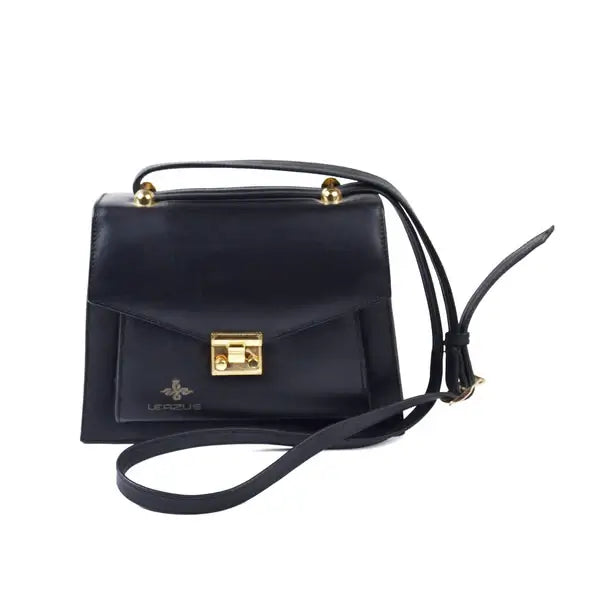 Leazus - Leather bag for women - Normaldy Black