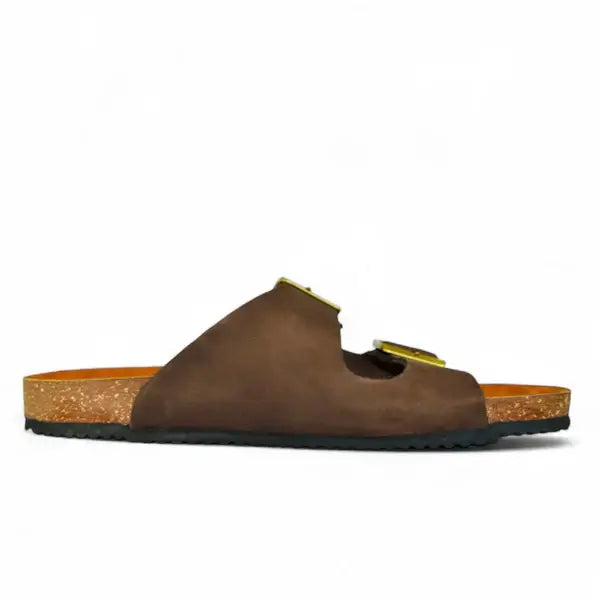 Leazus - Leather SnapDue Sandal - Brown