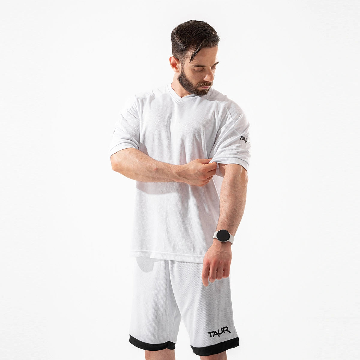 تاور - تي شيرت رياضي بقصه فضفاضه للرجال