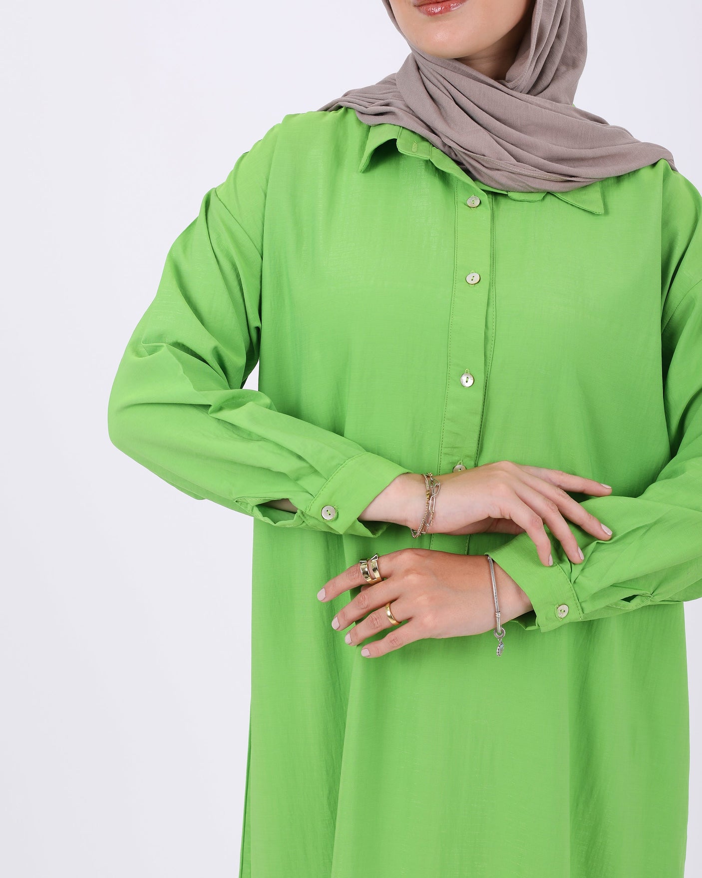 Just for Women - Half Buttons Dress