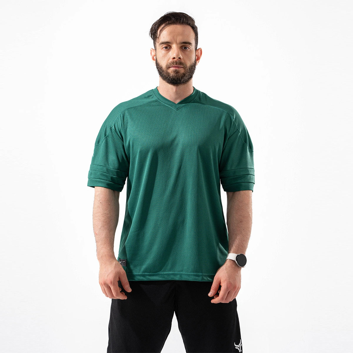 تاور - تي شيرت رياضي بقصه فضفاضه للرجال