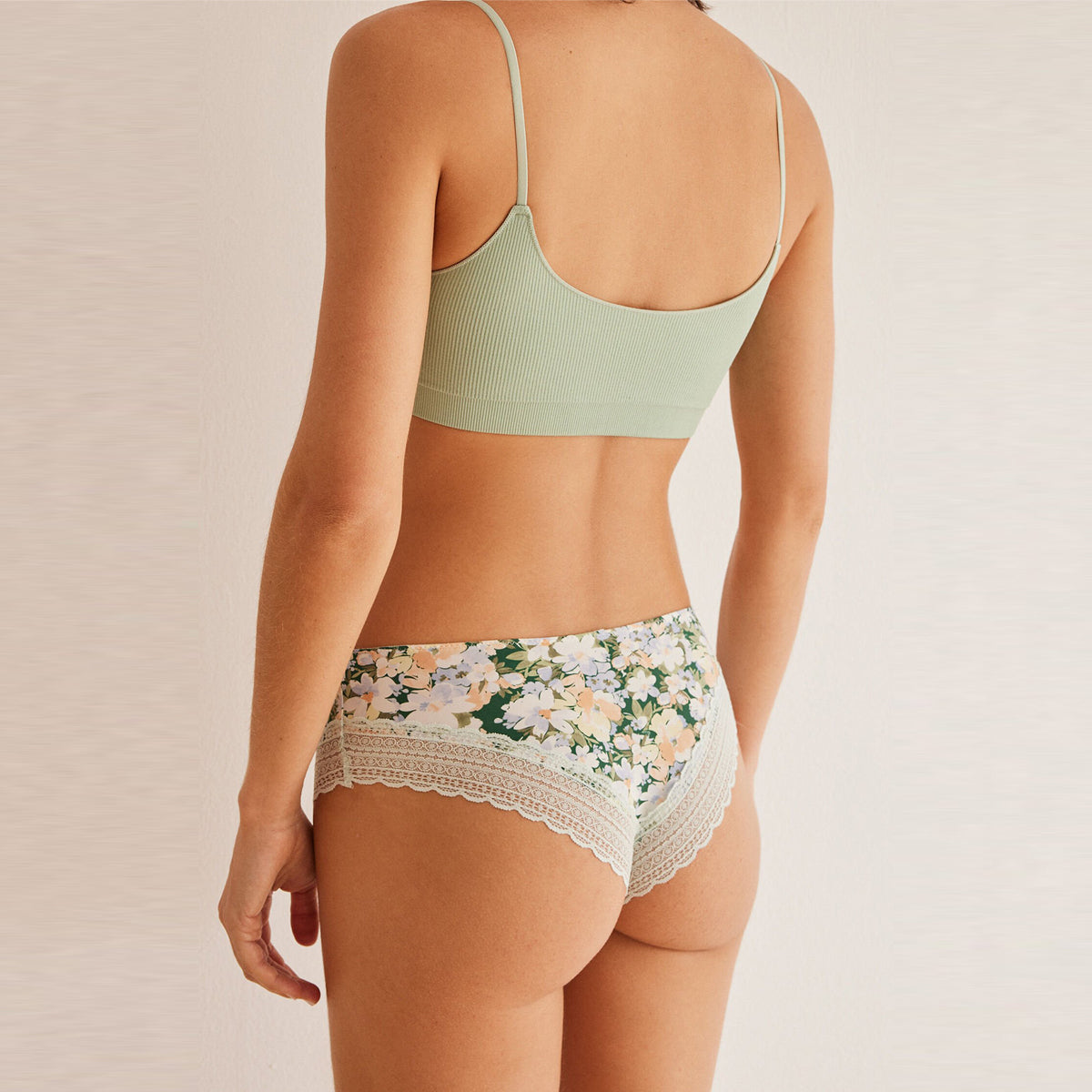 Women Secret - Wide Brazilian briefs with floral lace - Sold by FIG