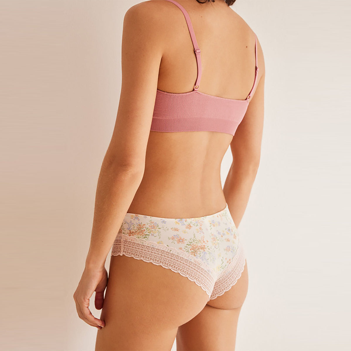 Women Secret - Wide floral lace Brazilian panties - Sold by FIG