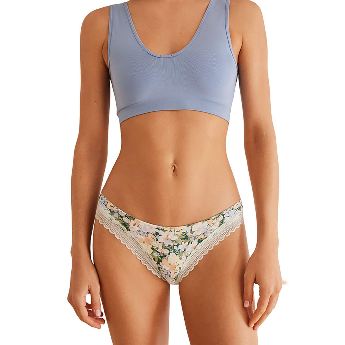 Women Secret - Floral lace microfiber panties - Sold by FIG