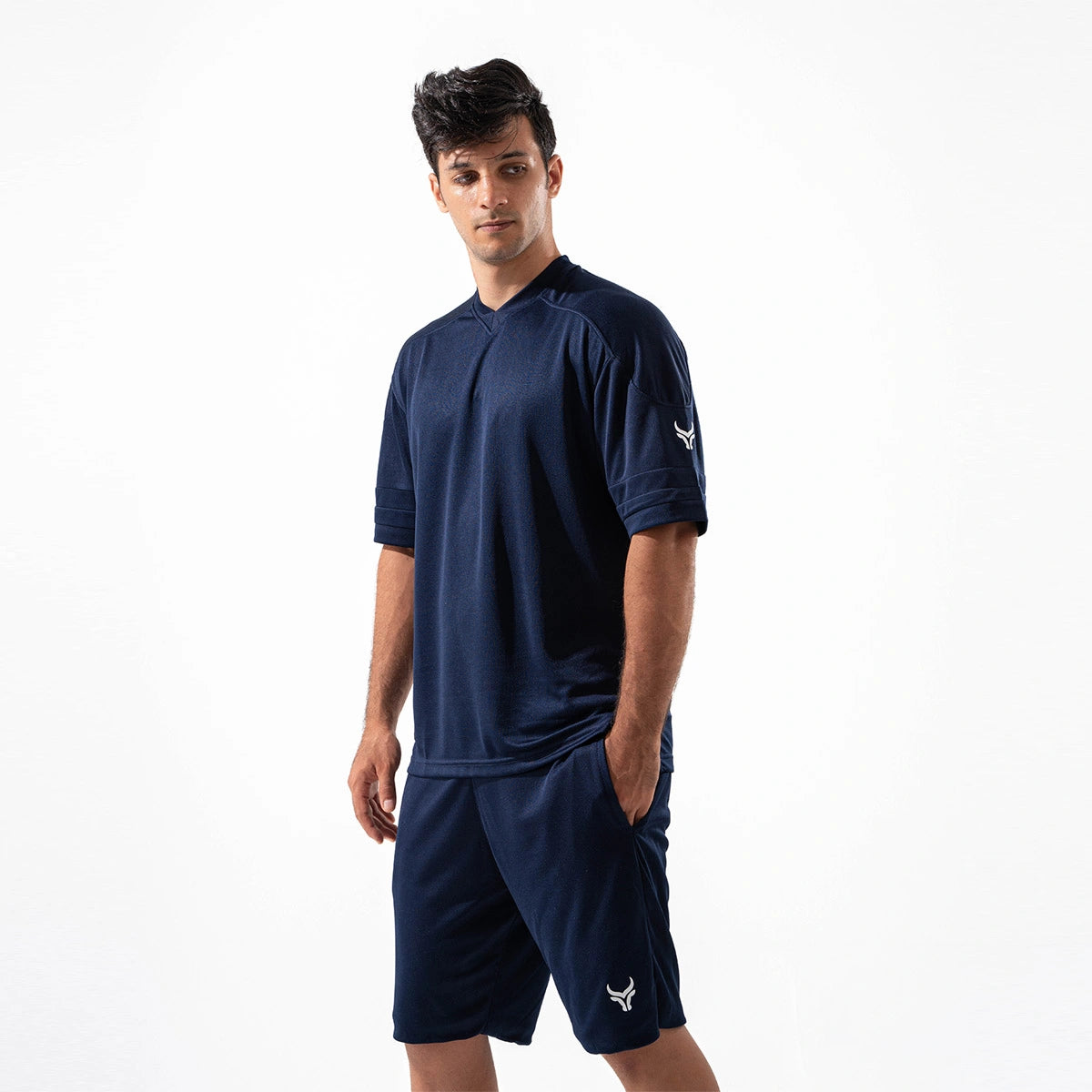 تاور - تي شيرت رياضي بقصه فضفاضه للرجال