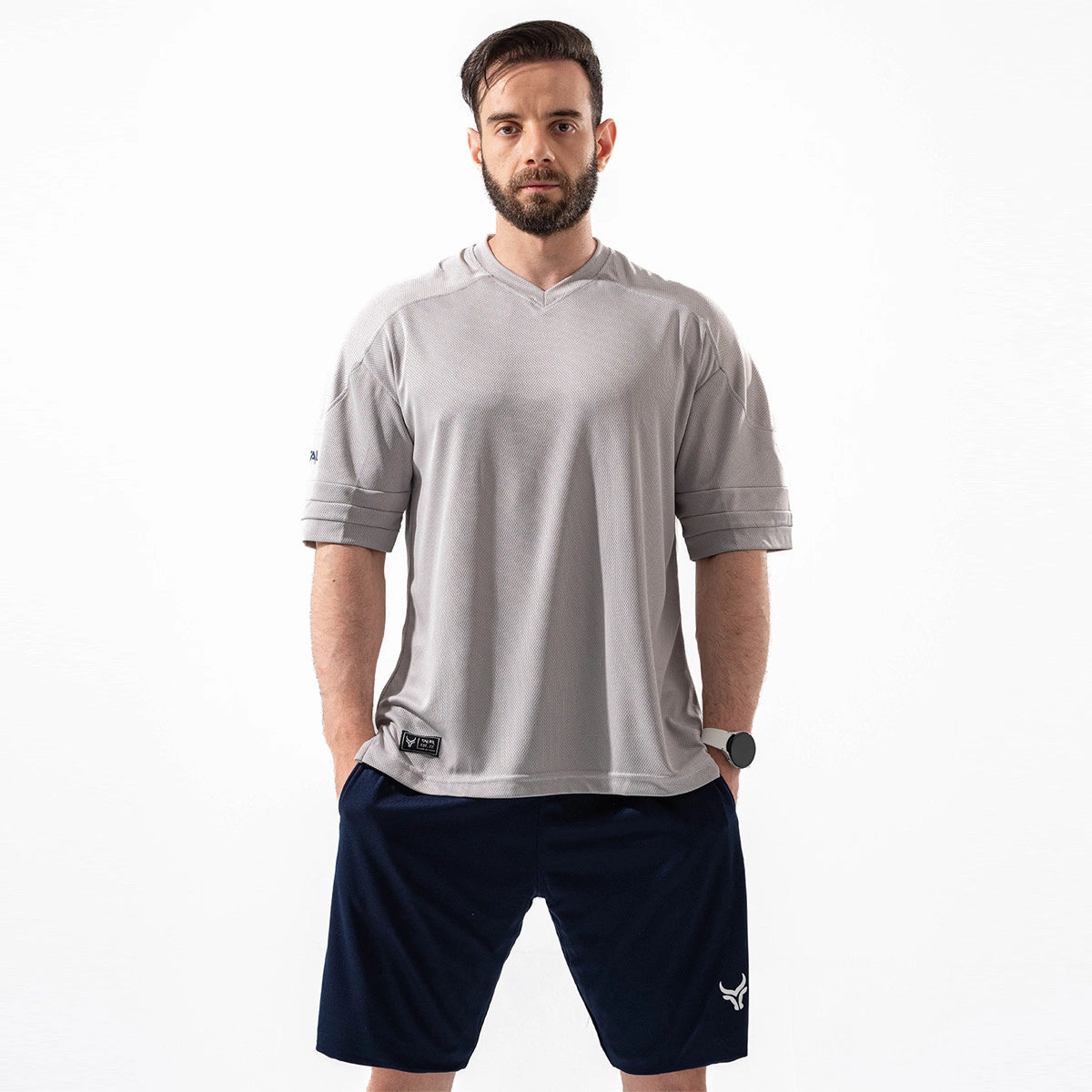 تاور - تي شيرت رياضي بقصه فضفاضه للرجال