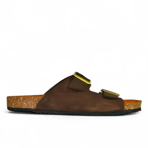 Leazus - Leather SnapDue Sandal - Brown