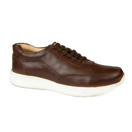 Leazus - ORCA LEATHER SNEAKER - BROWN