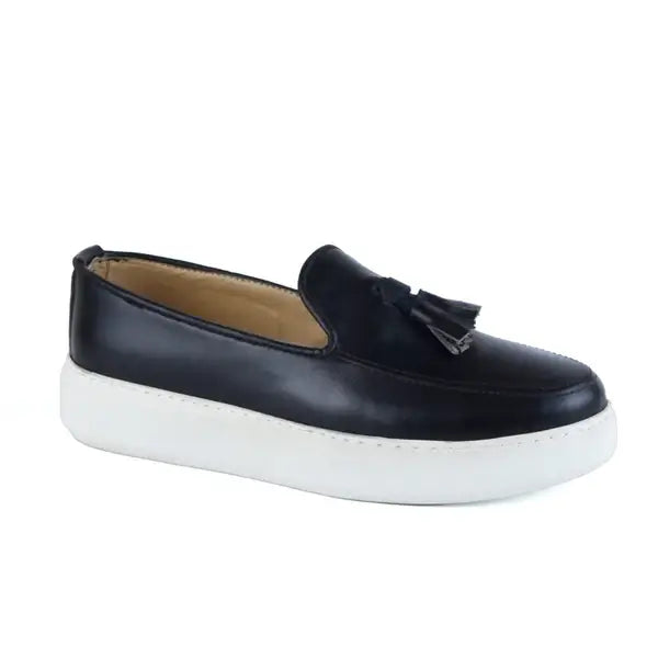 Leazus - leather Smart Casual Shoes - 3020 BLACK