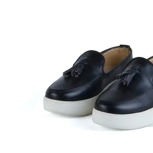 Leazus - leather Smart Casual Shoes - 3020 BLACK