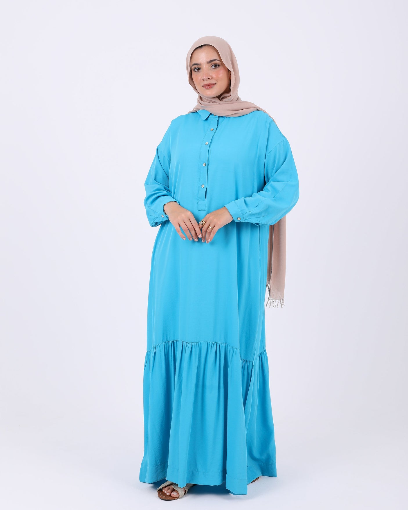 Just for Women - Half Buttons Dress