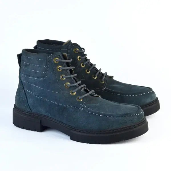 Leazus - Suede Bold Halfboot - S-8000 Gray