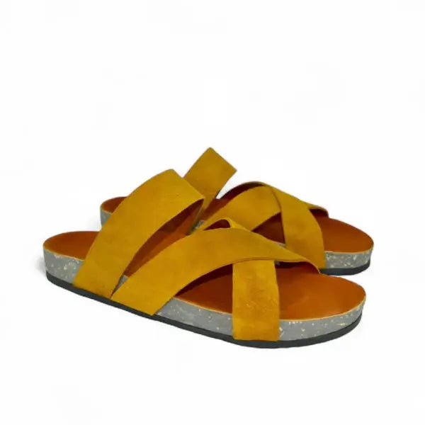 Leazus - Leather SnapXtra Sandal - Havana