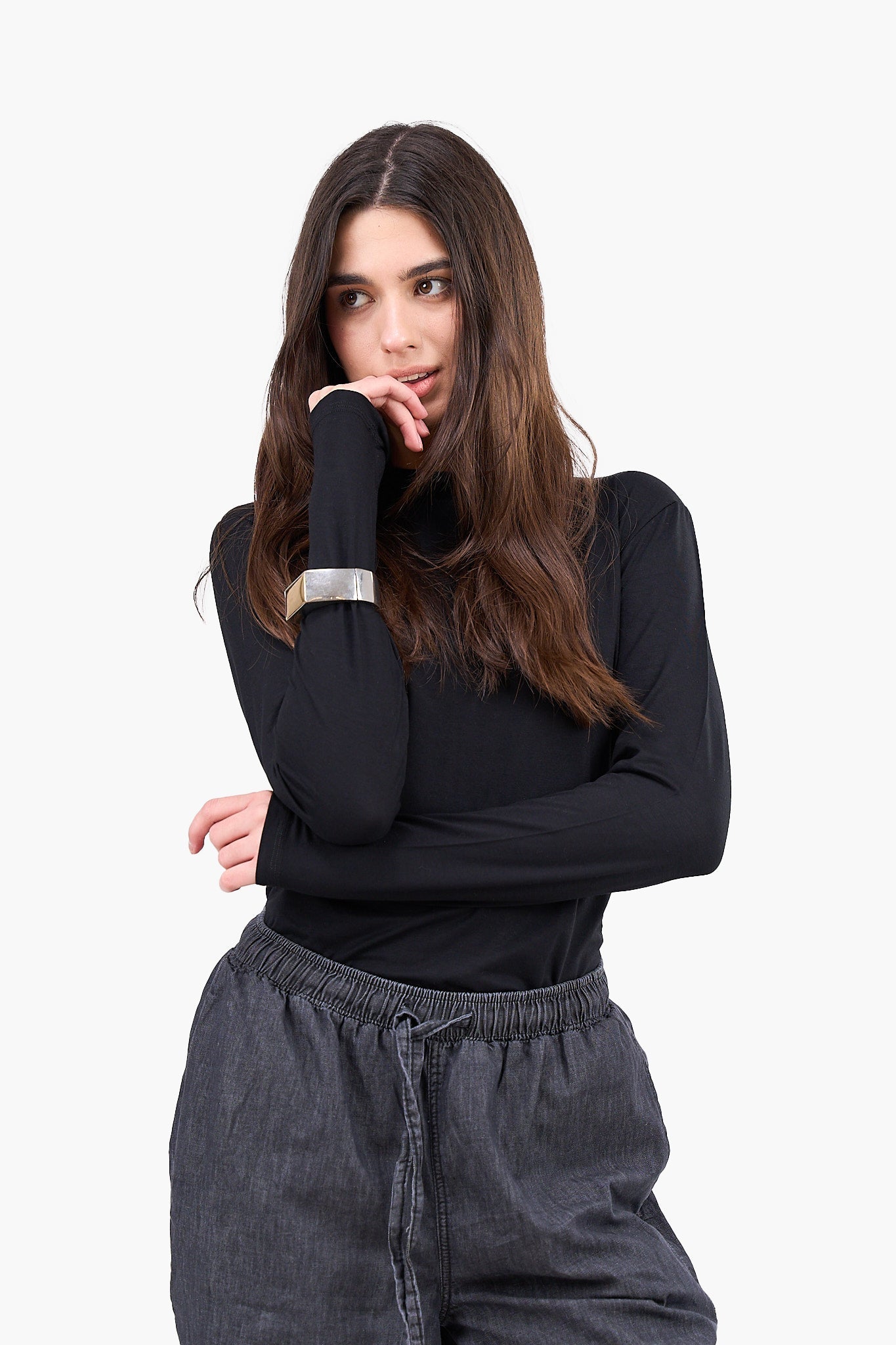 Clue - High Neck Basic Top
