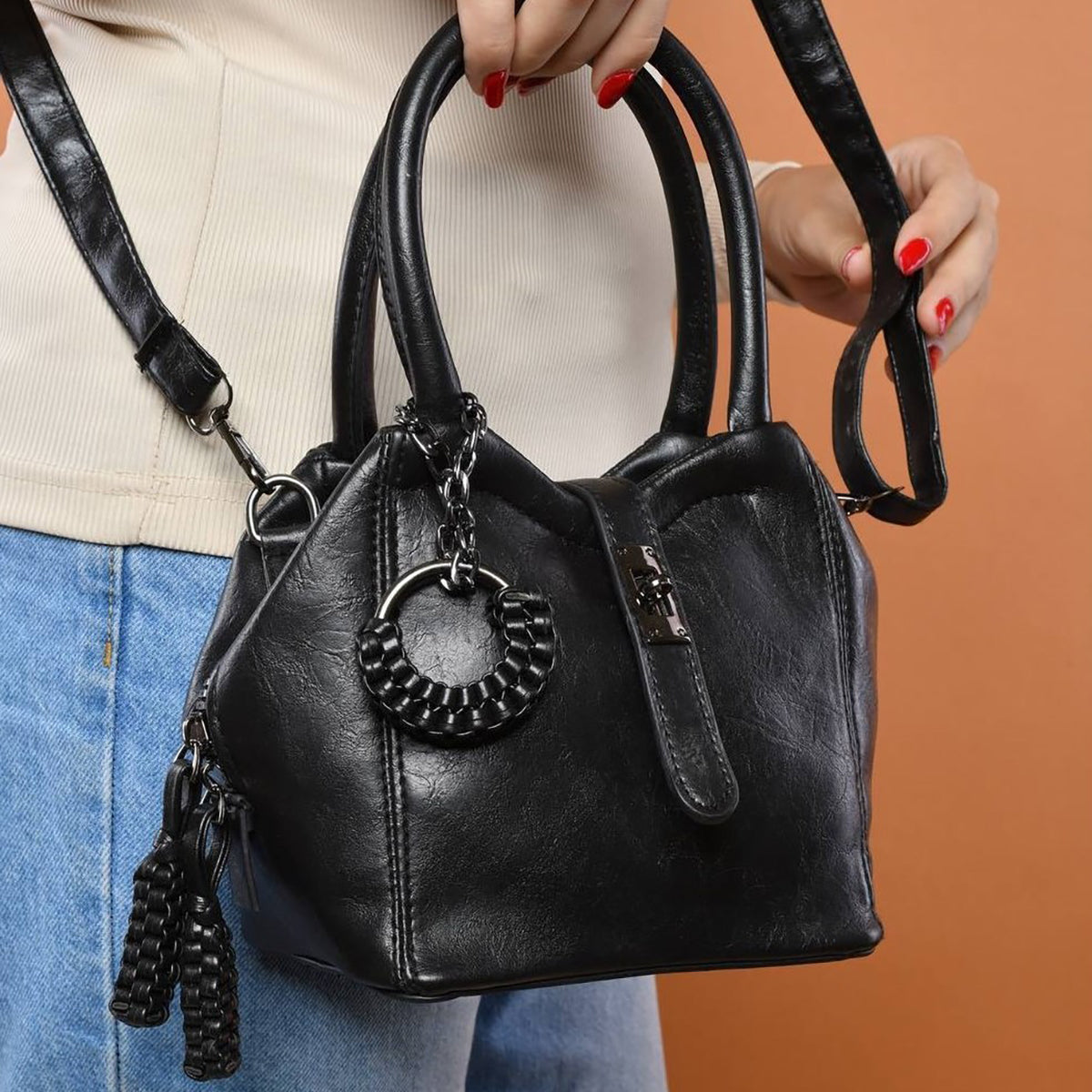 Booria - Women Hand Bag with Cross Hand