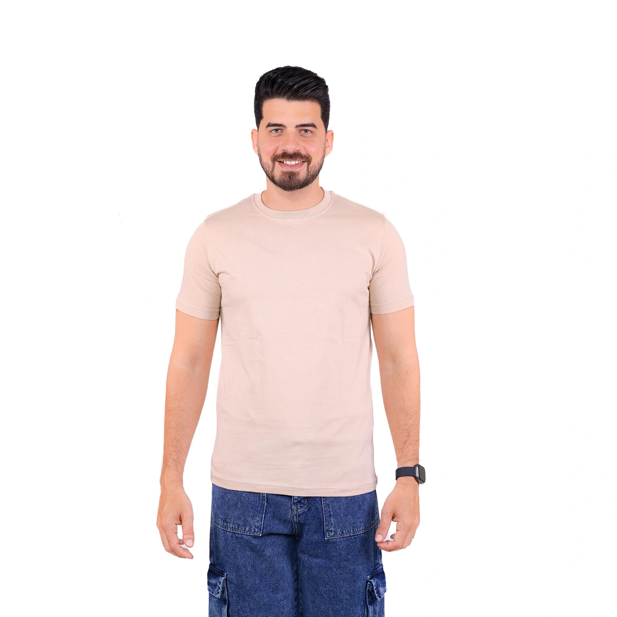 Sutra - Basic Slim Fit Round T_Shirt