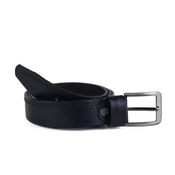 Leazus - Leather Casual belt - CASUAL BLACK