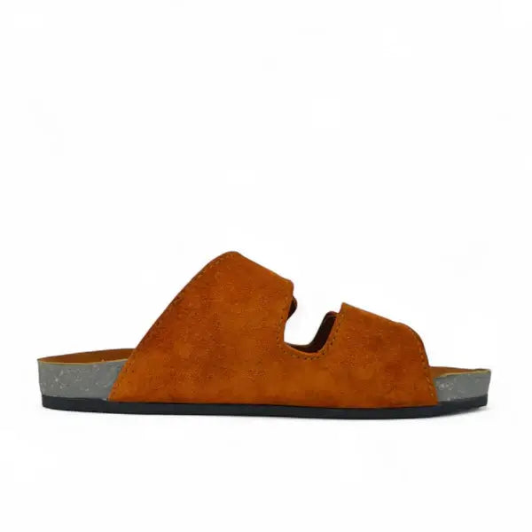 Leazus - Leather SnapLock Sandal - Havana