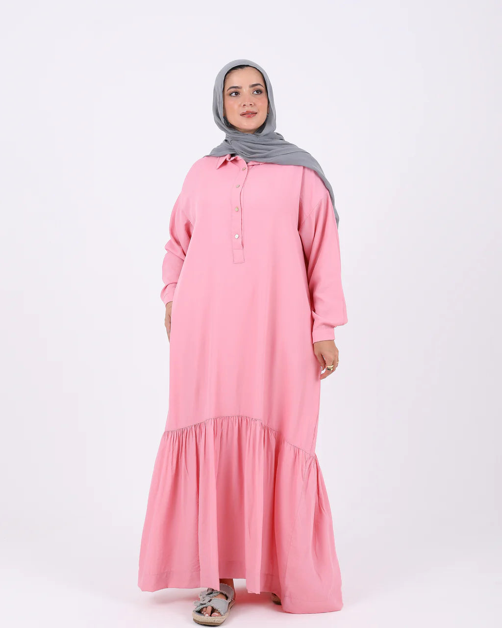 Just for Women - Half Buttons Dress