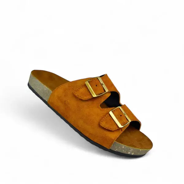Leazus - Leather SnapDue Sandal - Havana