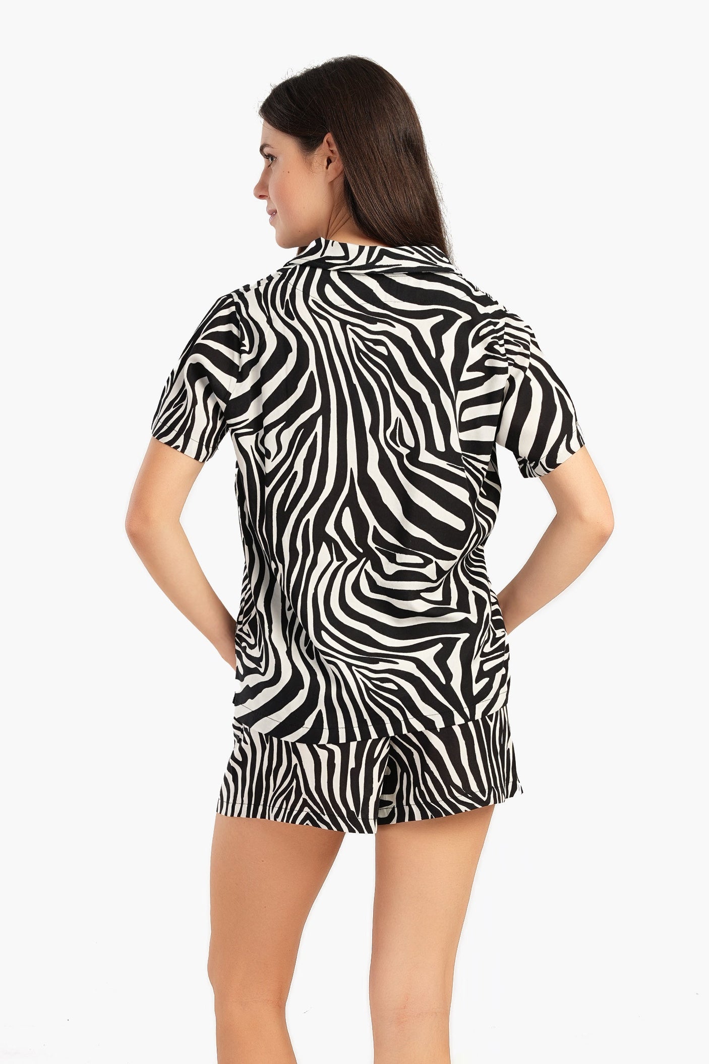 Carina - Zebra Pattern Pyjama Set