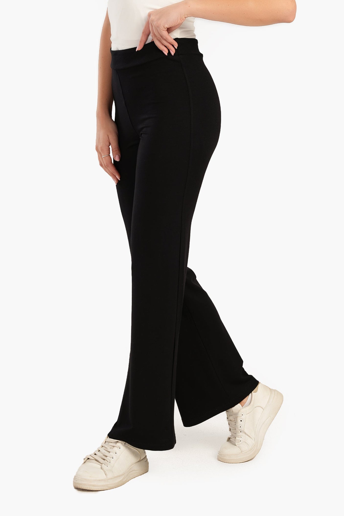 Carina - Straight Cut Solid Pants