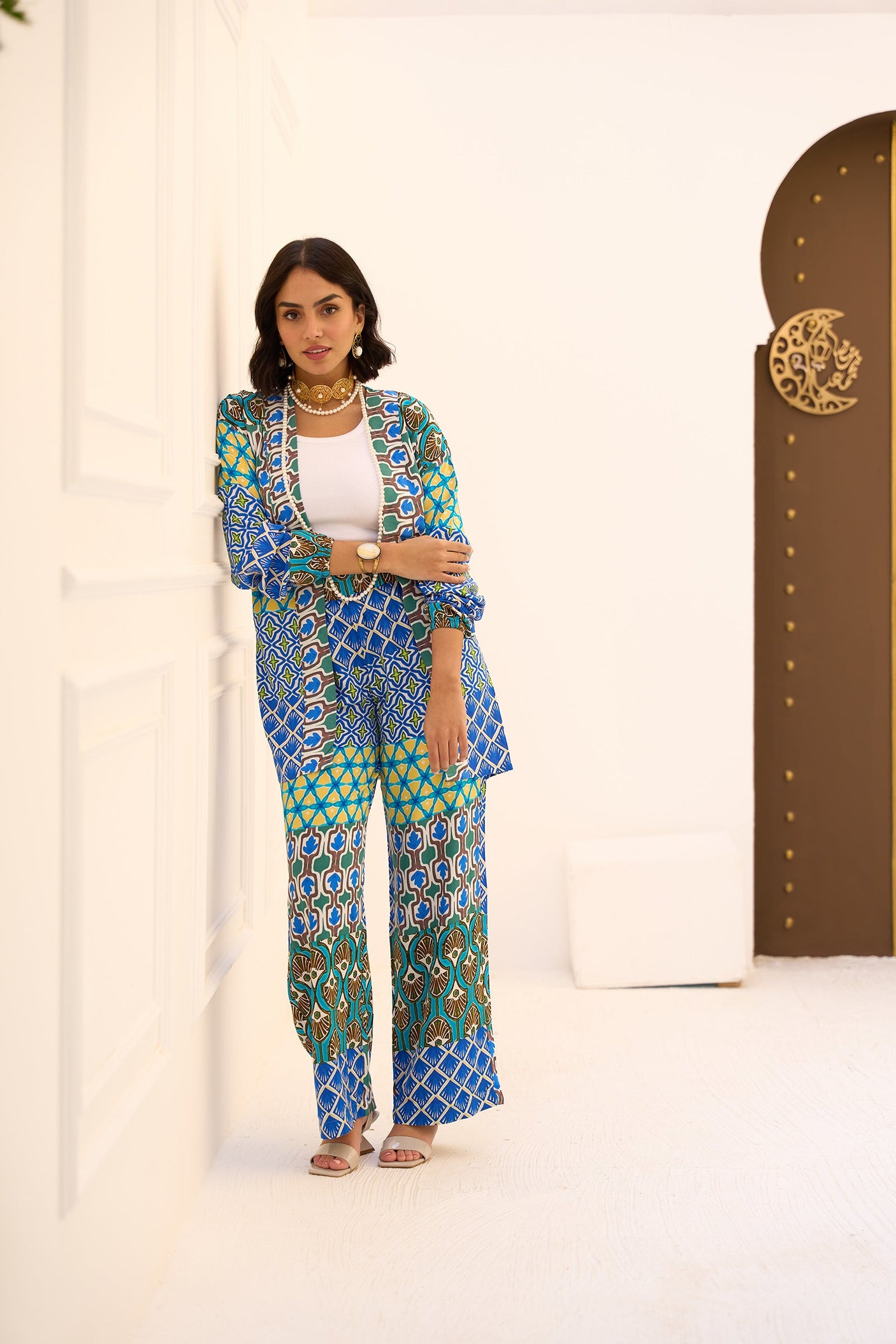 Carina - Printed Multi Patterned Kimono