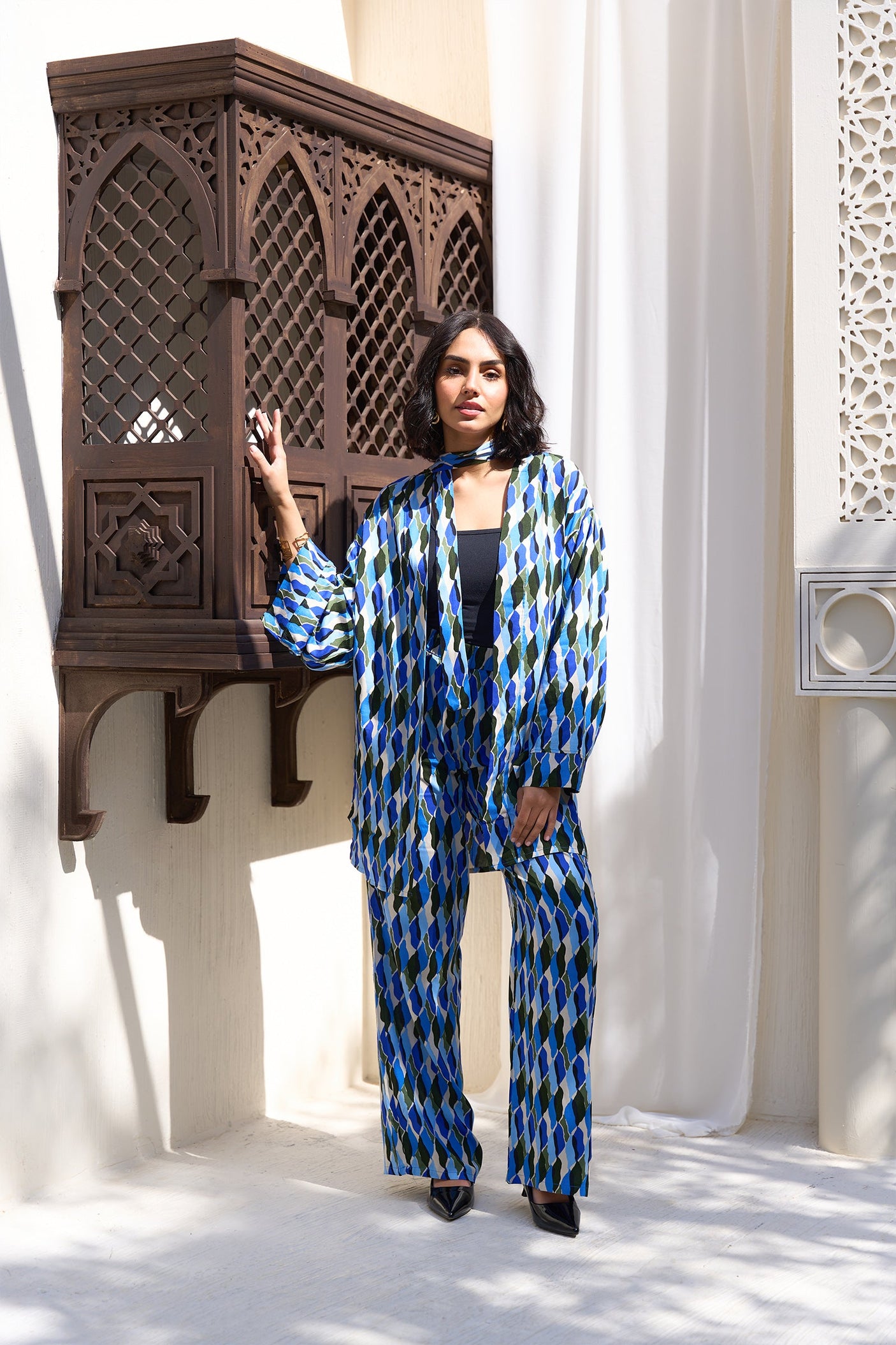 كارينا - بنطال ملون مريح