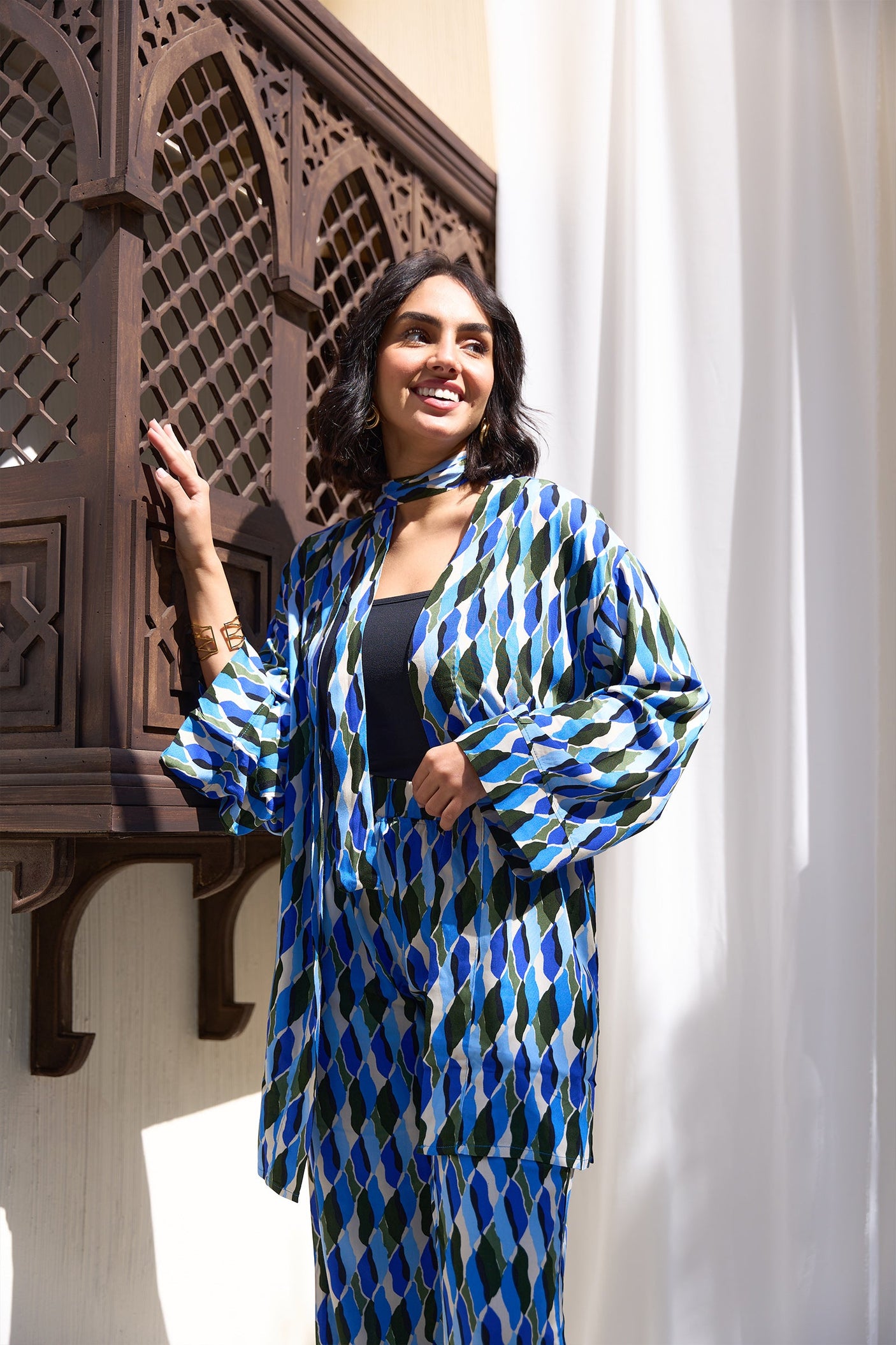 كارينا - كيمونو ملون مريح