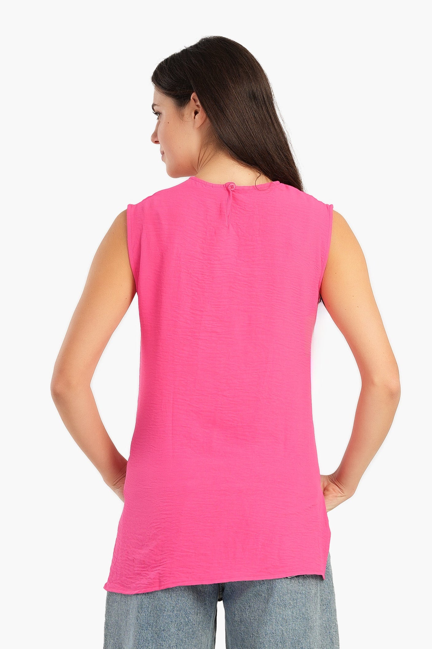 كارينا - بلوزة بلا أكمام مع شقوق