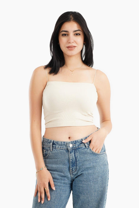 Spaghetti Straps Cropped Top
