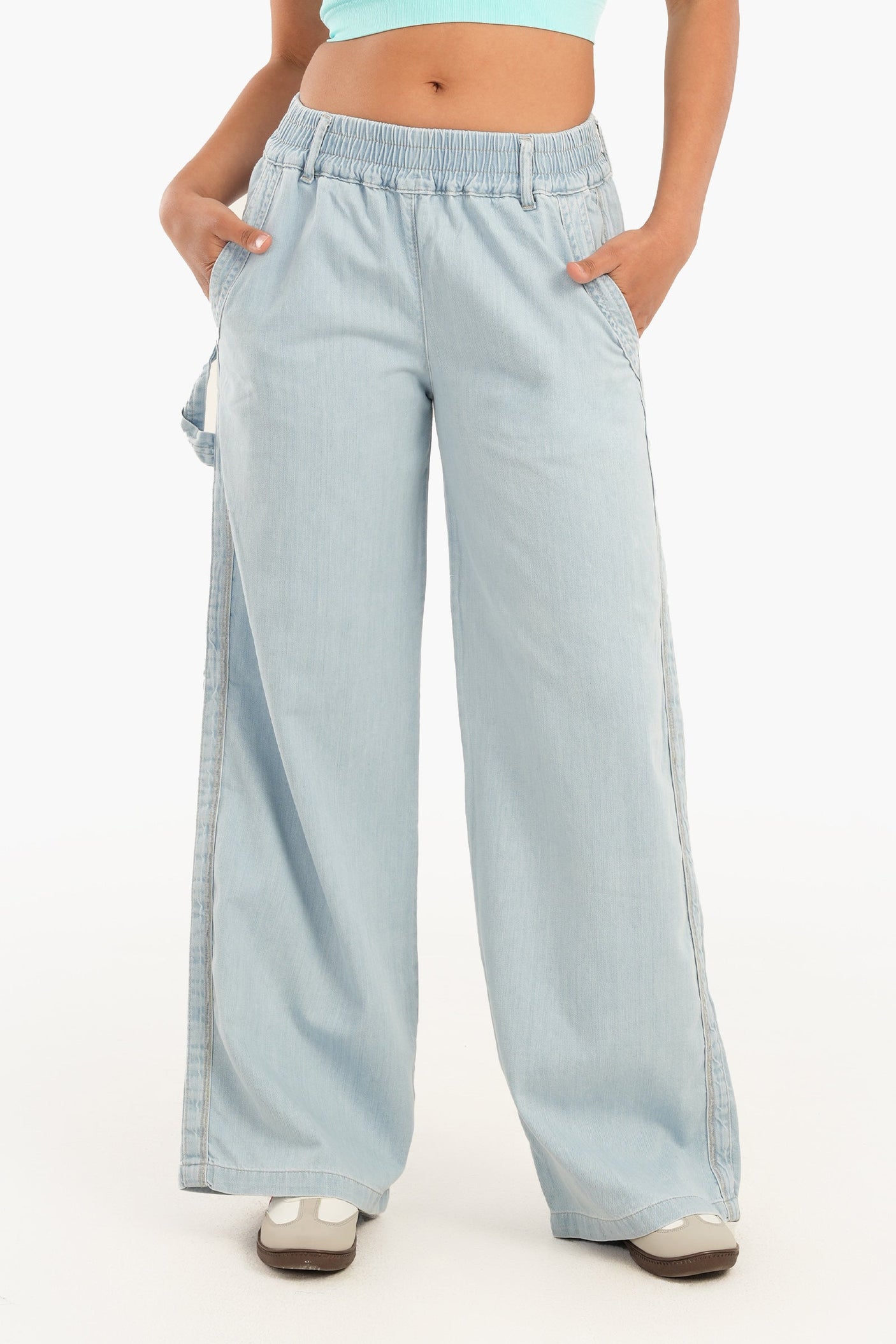 Carina - Lightweight Wide Leg Jeans