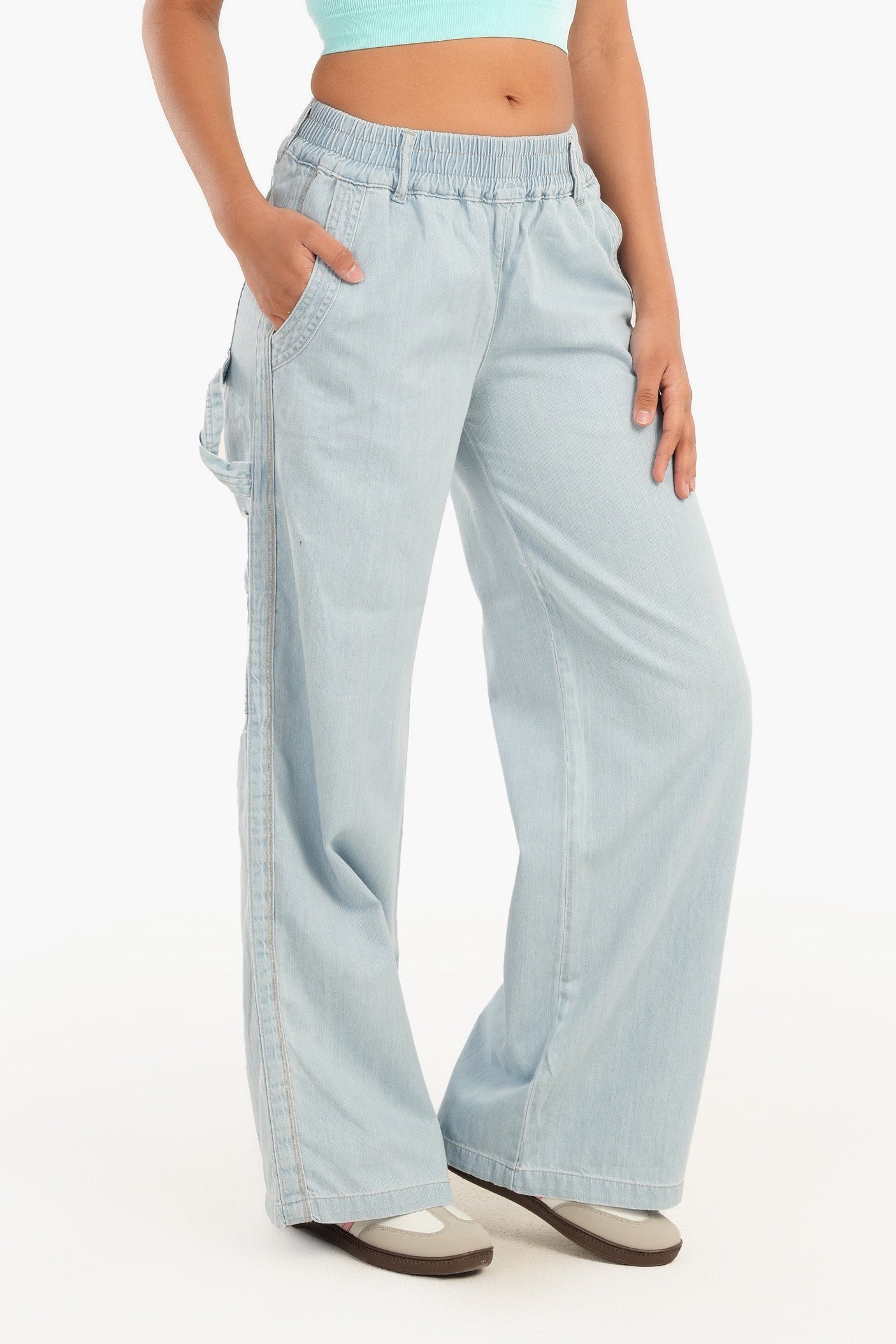 Carina - Lightweight Wide Leg Jeans