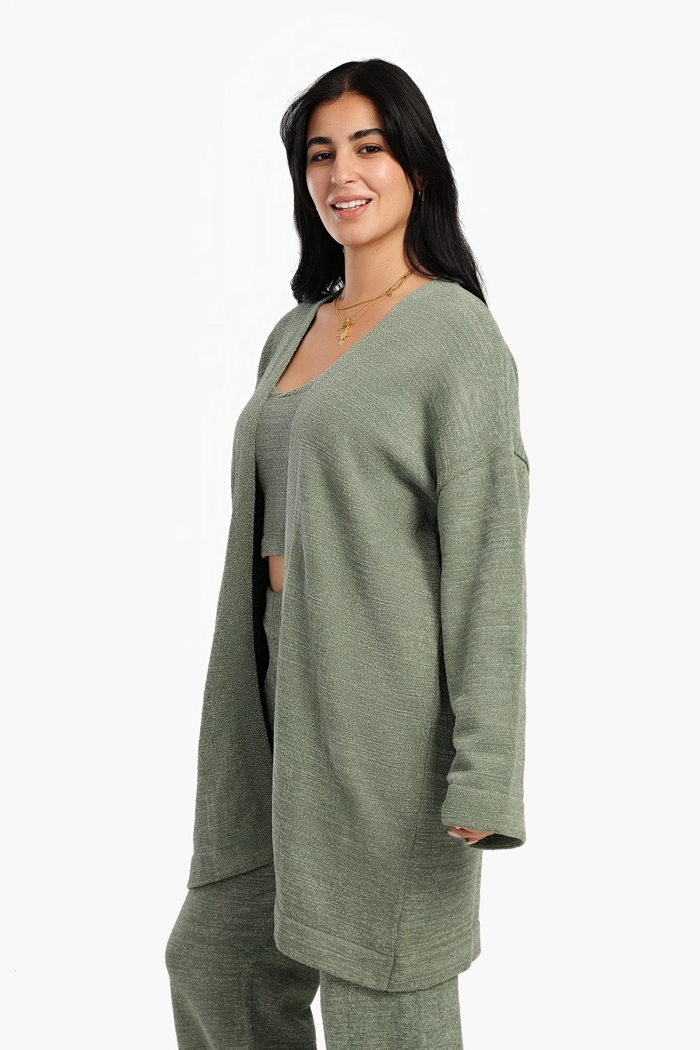 Carina - Trico Dropped Shoulder Robe